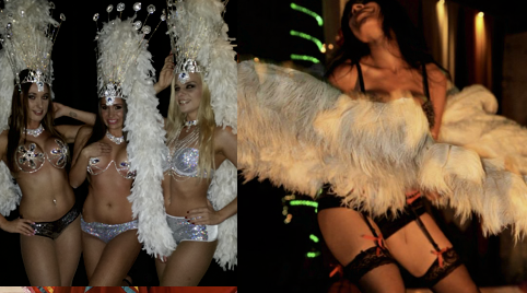 Burlesque feest varieteshows